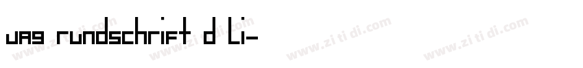 VAG Rundschrift D Li字体转换